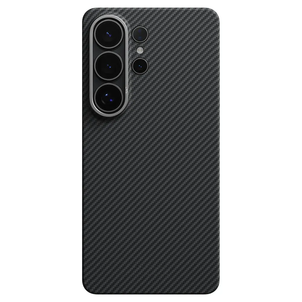 Samsung Galaxy S26 Ultra Carbon Case, SLIVA Brand 600D Real Carbon Fiber Kevlar Cover with Magsafe - Black