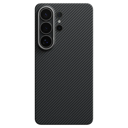 Samsung Galaxy S26 Ultra Carbon Case, SLIVA Brand 600D Real Carbon Fiber Kevlar Cover with Magsafe - Black