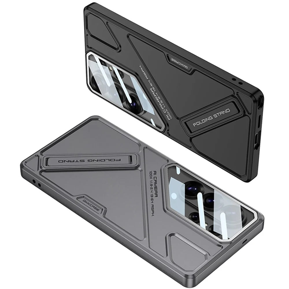 Samsung Galaxy S26 Ultra Gkk Kickstand Case, Hard PC with Panorama Shield Lens with Stand Cover (4 Colors)