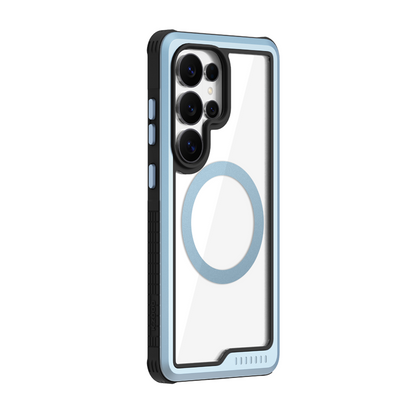 Samsung Galaxy S26 Ultra Kzdoo "Mag ARCE SPORT" Series Anti-Yellowing Magsafe Case - Sky Blue