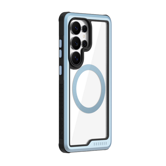 Samsung Galaxy S26 Ultra Kzdoo "Mag ARCE SPORT" Series Anti-Yellowing Magsafe Case - Sky Blue