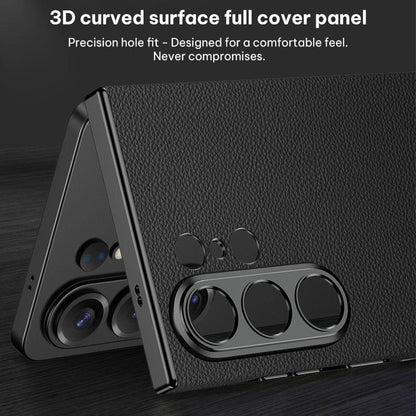 Samsung Galaxy S26 Ultra Leather Case, GKK Skin-feeling Leather Curved - Black