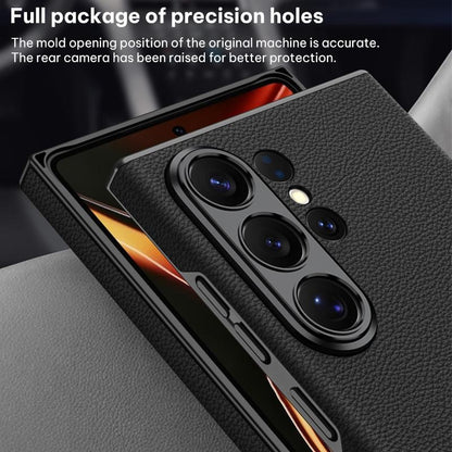 Samsung Galaxy S26 Ultra Leather Case, GKK Skin-feeling Leather Curved - Black
