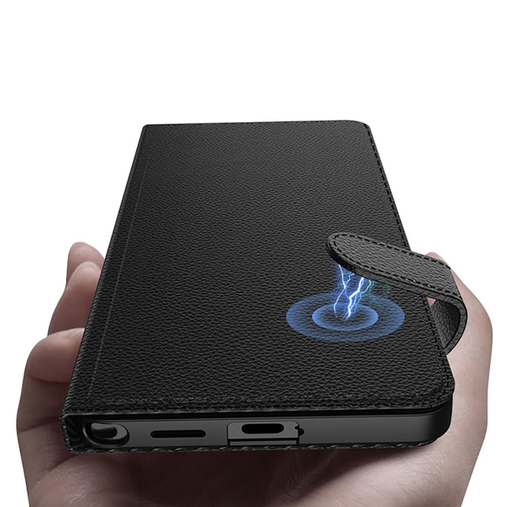 Samsung Galaxy S26 Ultra Leather Flip Cover, Wallet Case with Kickstand, Magnetic Flip Case with Card Slot