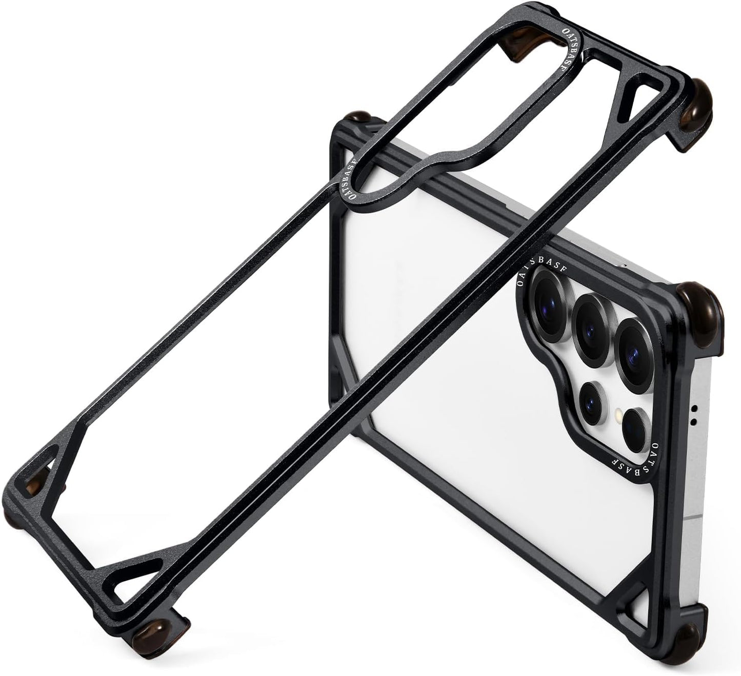 Samsung Galaxy S26 Ultra Metal Bumper Case, Aluminum Frame Shock Protection Case - Black