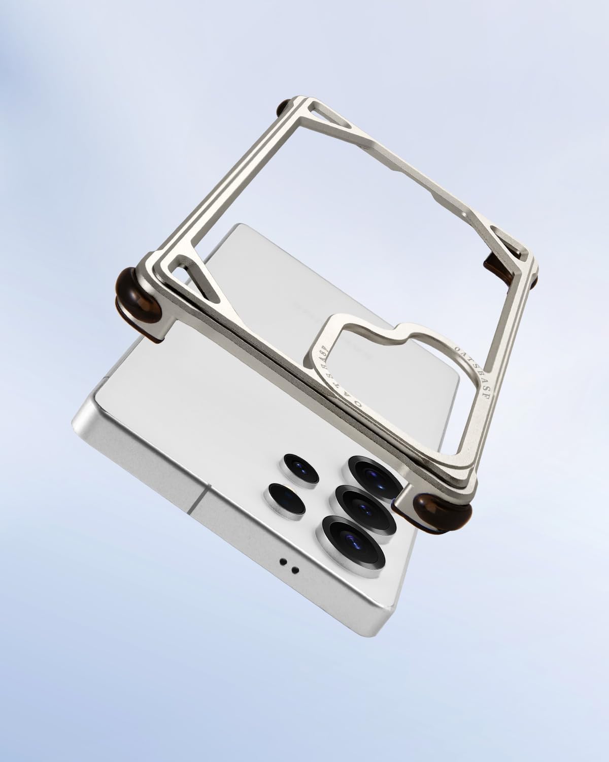 Samsung Galaxy S26 Ultra Metal Bumper Case, Aluminum Frame Shock Protection Case - Titanium