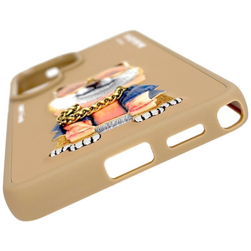 Samsung Galaxy S26 Ultra Nimmy Case, Swag Dog 3D Embroidery Swag Dog Real Chain Case - Brown