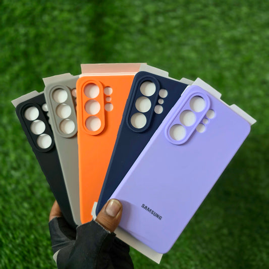 Samsung Galaxy S26 Ultra Silicon Case, Soft Silky Liquid Silicon Case With Logo