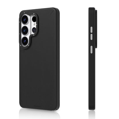 Samsung Galaxy S26 Ultra Youngkit Leather Case, Matte Leather Finish Youngkit Tech Leather with Magsafe - Black