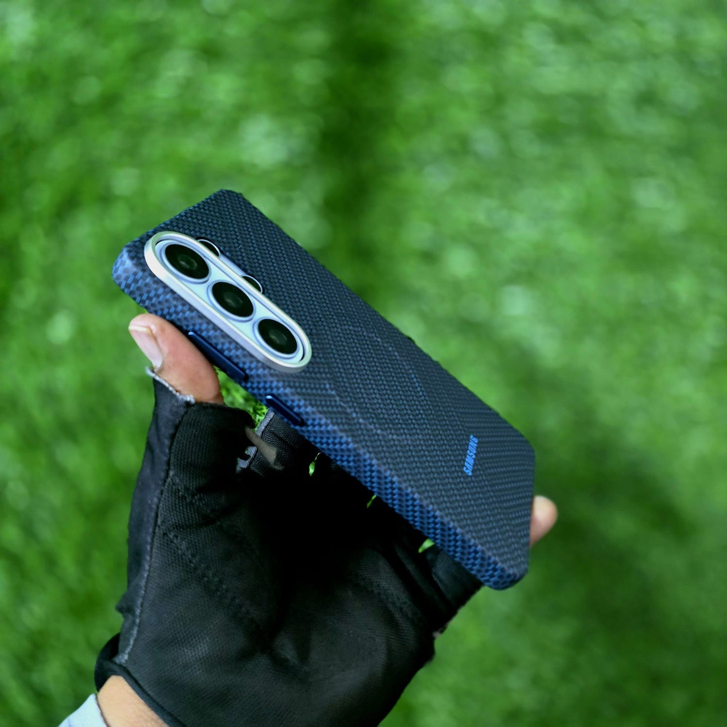 Samsung Galaxy S26 Ultra Carbon Fiber Case, Hard PC Carbon Cover with Magsafe - Blue
