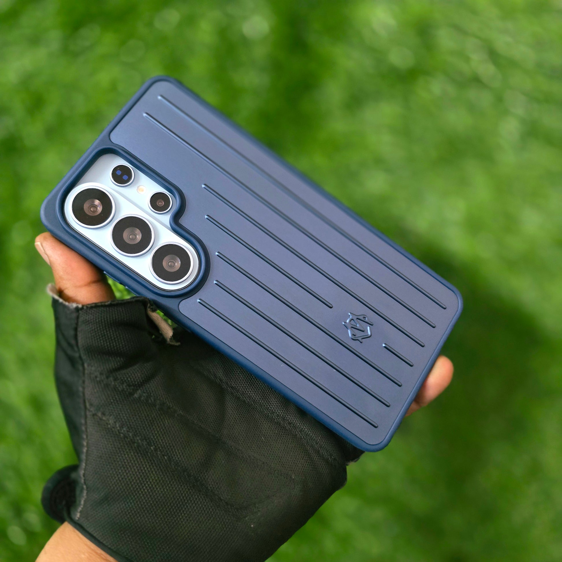 Samsung Galaxy S26 Ultra RIMOWA Minimalist Luxury Luggage Style Case - Blue