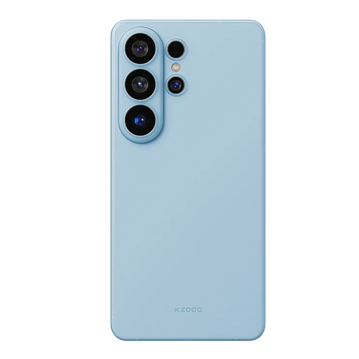 Samsung Galaxy S26 Ultra KZDOO Air Skin Ultra Thin Case with Camera Protection - Sky Blue/Orange