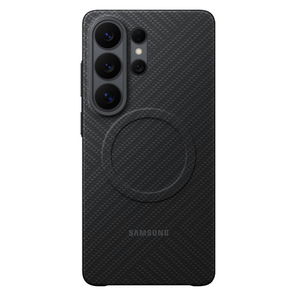 Samsung Galaxy S26 Ultra Carbon Fiber Case, Hard PC Carbon Cover with Magsafe - Black