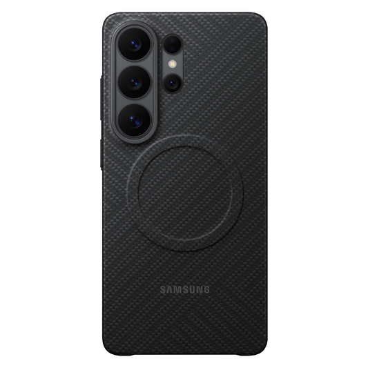 Samsung Galaxy S26 Ultra Carbon Fiber Case, Hard PC Carbon Cover with Magsafe - Black