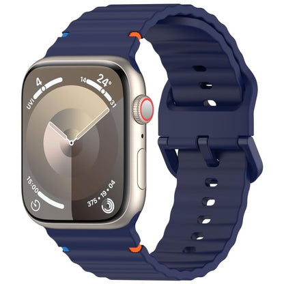 Sport Straps Silicone Waterproof Wristband iWatch Band for (42-44-45-46-49 MM) - Blue