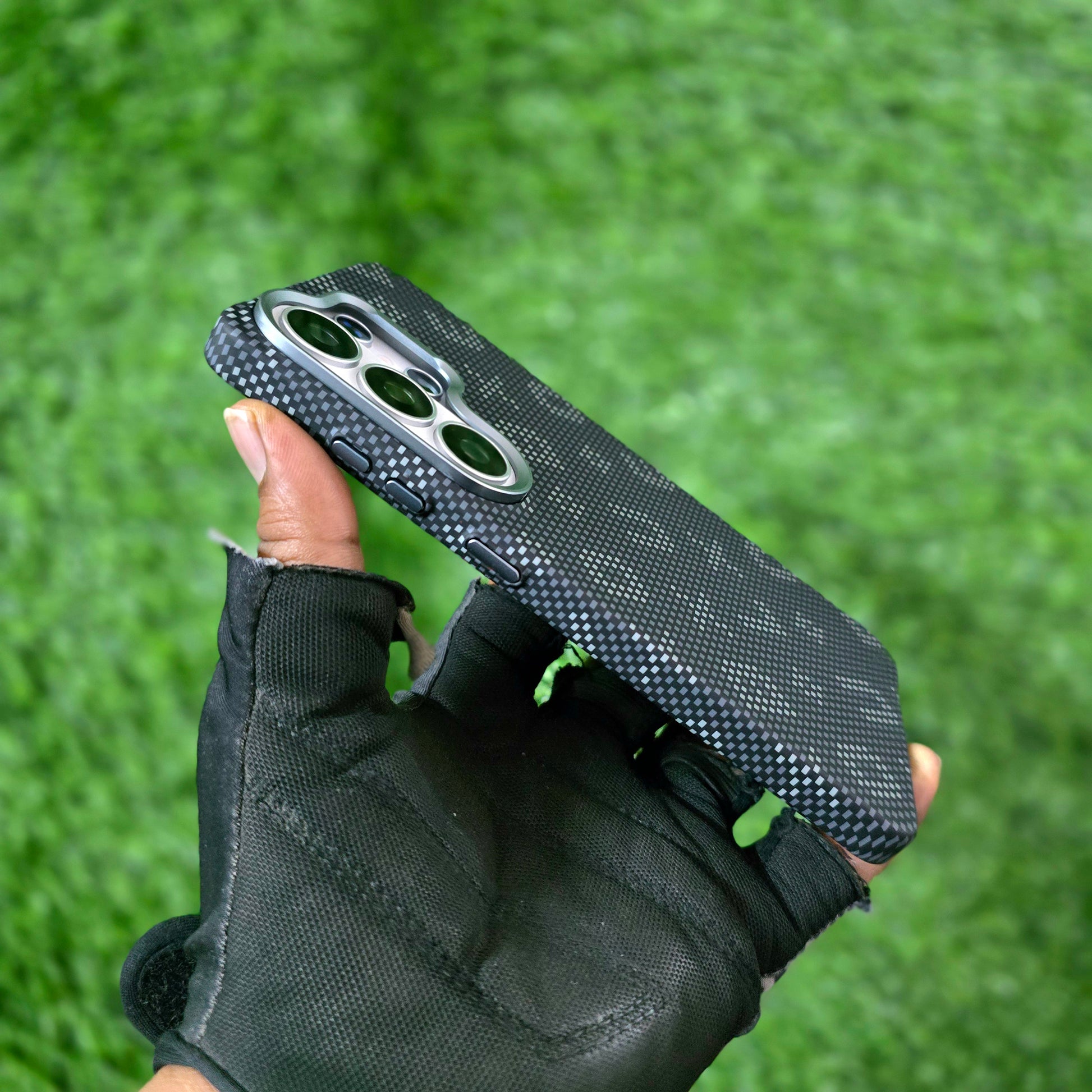 Samsung Galaxy S26 Ultra Carbon Fiber Case, Hard PC Carbon Texture Cover with Magsafe - Black