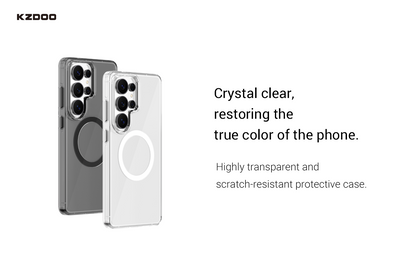 Samsung Galaxy S26 Ultra Kzdoo ICEGUARD Series Magsafe Case, Crystal Clear Anti-Yellow Anti Scratch
