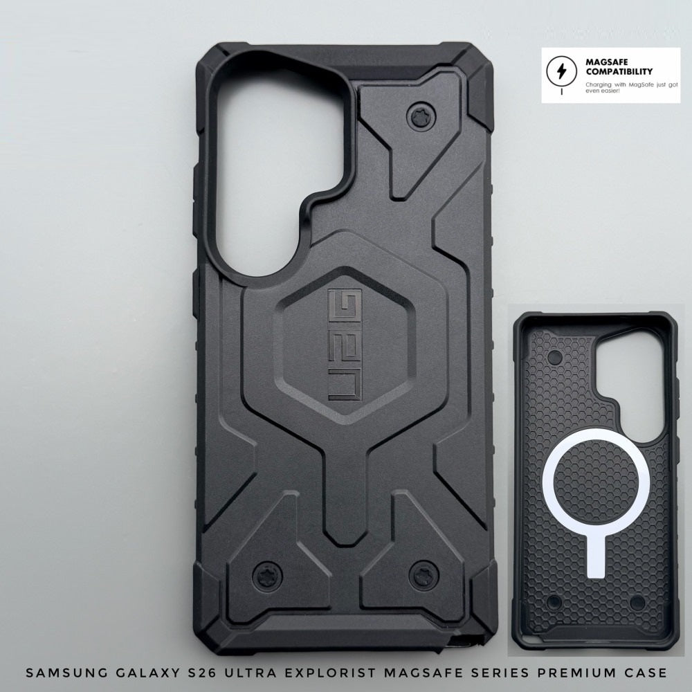 Samsung Galaxy S26 Ultra UAG Cover, Pathfinder Rugged Featherlight Magsafe Case - Black