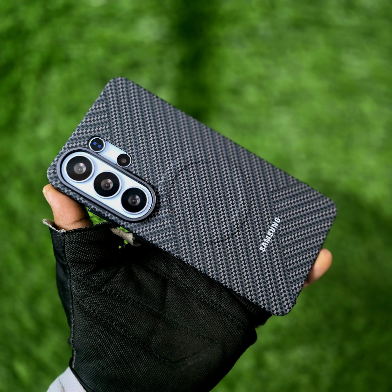 Samsung Galaxy S26 Ultra Carbon Fiber Case, Hard PC Carbon Cover with Magsafe - Black