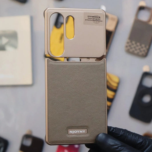 Samsung Galaxy S26 Ultra Metal Bumper Cover, Aero Flex Aluminum Frameless with Magsafe Case - Desert Titanium