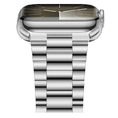 Sports Wrist Strap Stainless Steel Metal Band iWatch Strap for (42-44-45-46-49 MM) - Silver