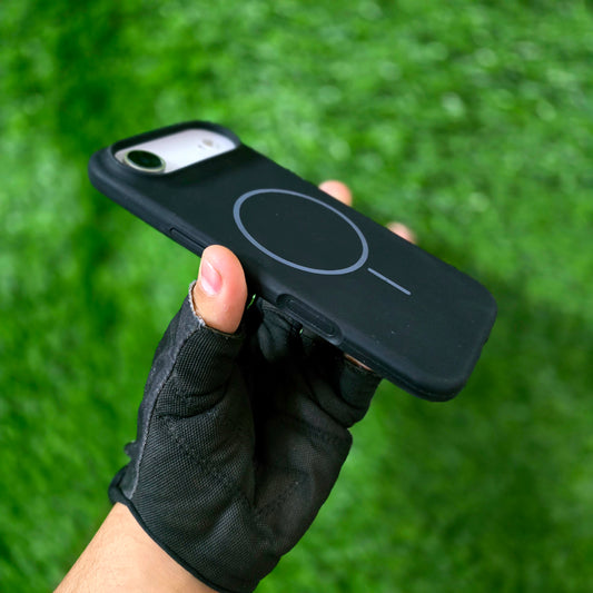 iPhone 17 Air Liquid Silicone Magsafe Case Skin Feel - Black