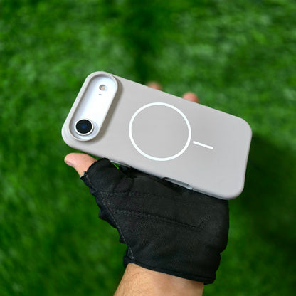 iPhone 17 Air Liquid Silicone Magsafe Case Skin Feel - Grey