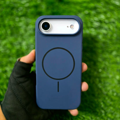 iPhone 17 Air Liquid Silicone Magsafe Case Skin Feel - Blue