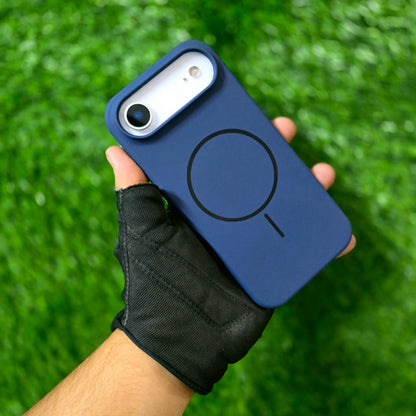 iPhone 17 Air Liquid Silicone Magsafe Case Skin Feel - Blue