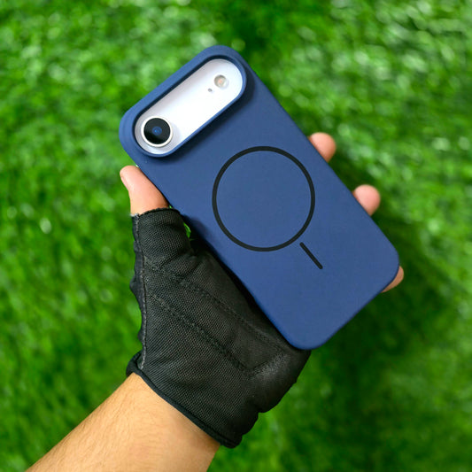 iPhone 17 Air Liquid Silicone Magsafe Case Skin Feel - Blue