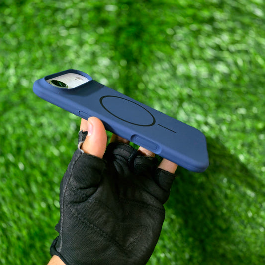 iPhone 17 Air Liquid Silicone Magsafe Case Skin Feel - Blue