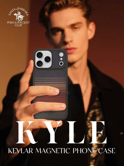 iPhone 17 Pro Max Carbon Fiber Series Original Santa Barbara Polo Club KYLE Series Case with Magsafe - Sunset