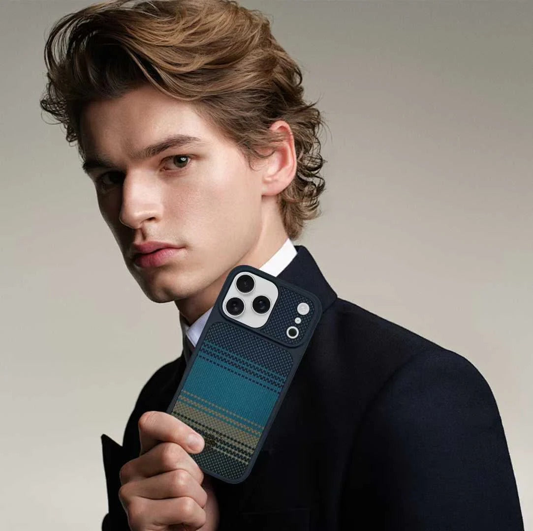 iPhone 17 Pro Max Carbon Fiber Series Original Santa Barbara Polo Club KYLE Series Case with Magsafe - Moonrise