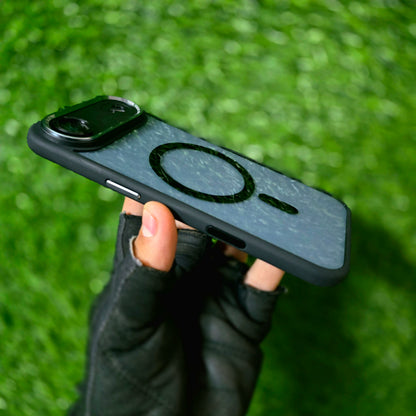 iPhone 17 Air Semi-Transparent Anti-Drop Back Cover with Camera Protection Magsafe - Black