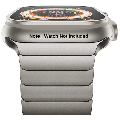 Stainless Steel Metal Band iWatch Strap for (42-44-45-46-49 MM) - Titanium
