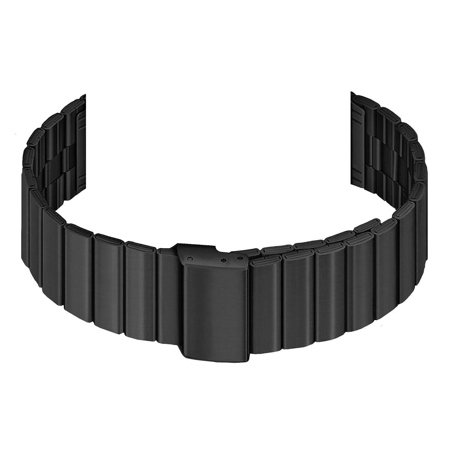 Sports Wrist Strap Stainless Steel Metal Band iWatch Strap for (42-44-45-46-49 MM) - Black