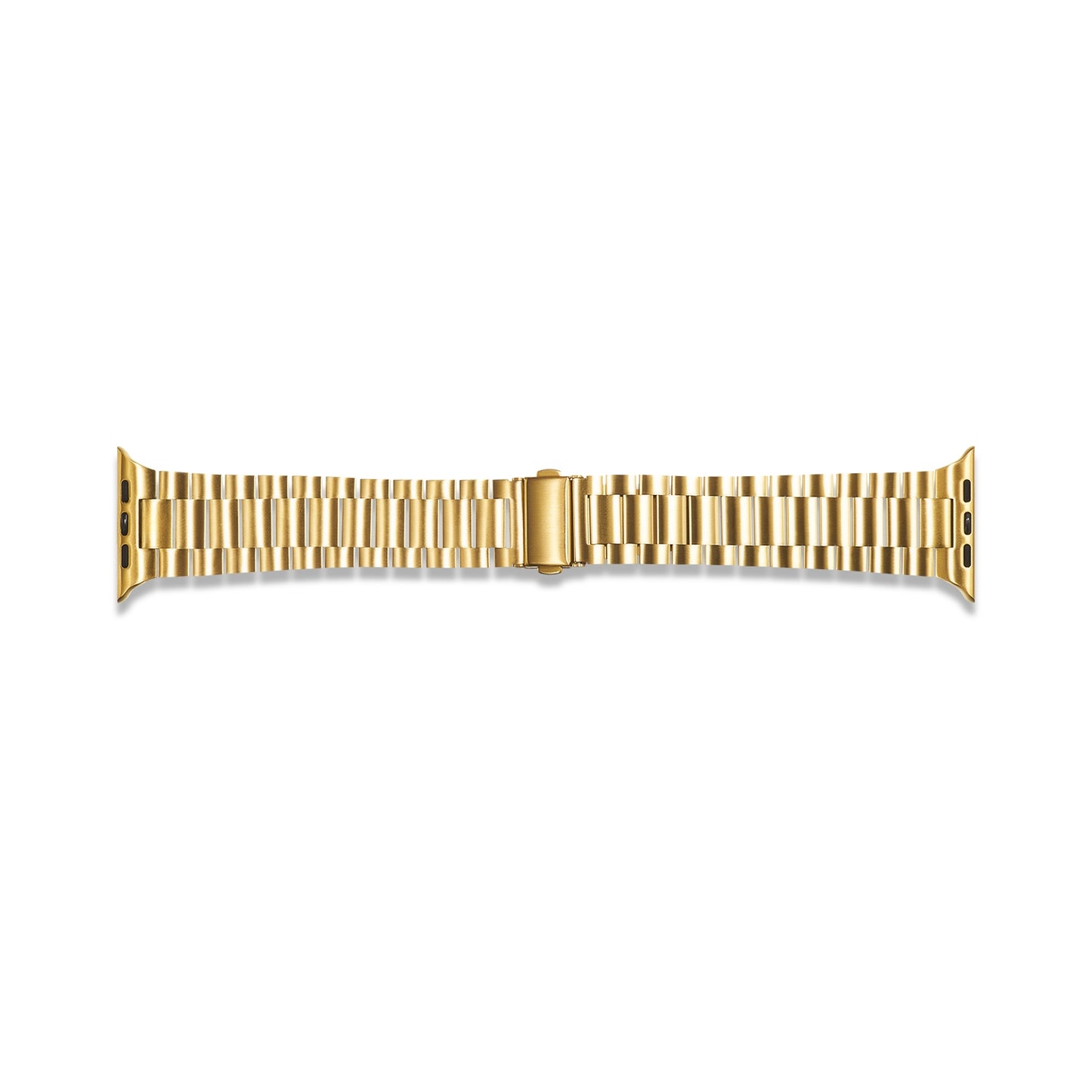 Sports Wrist Strap Stainless Steel Metal Band iWatch Strap for (42-44-45-46-49 MM) - Gold