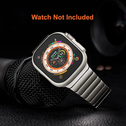 Stainless Steel Metal Band iWatch Strap for (42-44-45-46-49 MM) - Silver