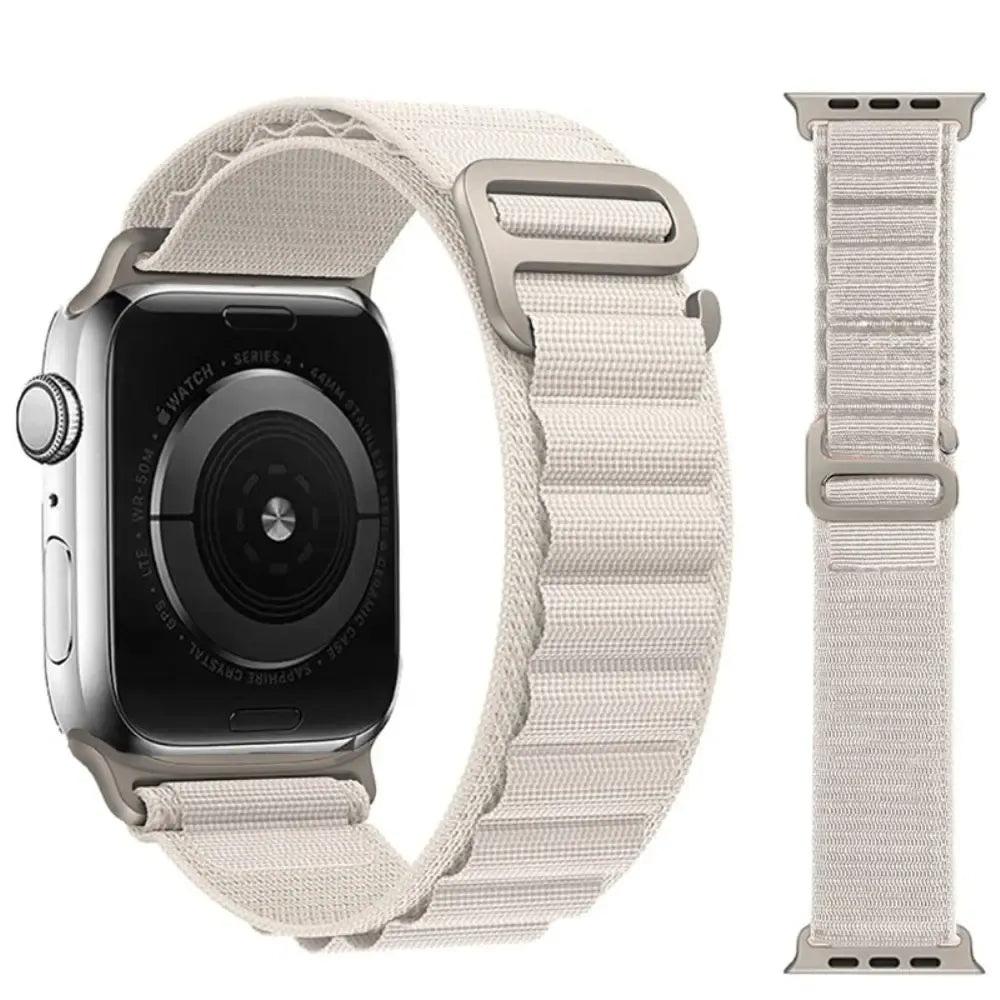 Alpine Nylon Loop iWatch Strap for iWatch Band for (42-44-45-46-49 MM) - Titanium