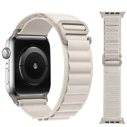 Alpine Nylon Loop iWatch Strap for iWatch Band for (42-44-45-46-49 MM) - Titanium