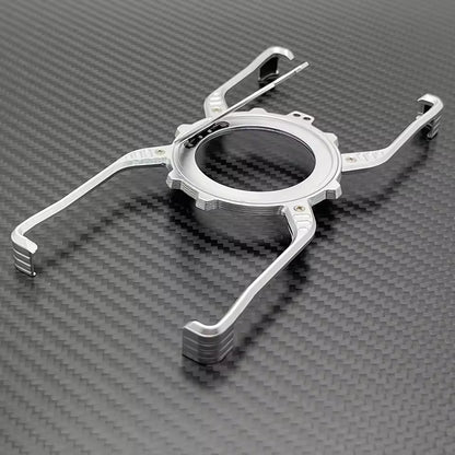 Samsung Galaxy S26 Ultra Metal Case, Frameless, X-Shape Kickstand MagSafe Cover - Silver