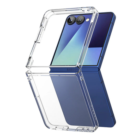 Samsung Galaxy Z Flip7 Crystal Clear Anti Yellowing Transparent Back Cover