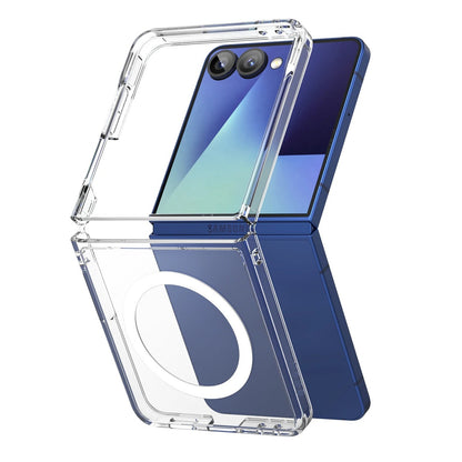 Samsung Galaxy Z Flip7 Cristal Clear Anti-Yellowing Magnetic Magsafe Case - Transparent