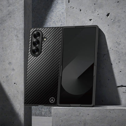 Samsung Galaxy Fold7 Carbon Case Matte Finish Eclipse Series Back Cover - Black