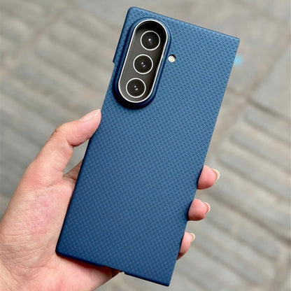 Samsung Galaxy Z Fold7 0.5mm Ultra Thin Carbon Fiber Cover with Metal Camera Protection - Blue