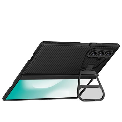 Samsung Galaxy Z Fold7 Nillkin Case, CamShield Prop Series, Hinge Protection, Camera Lens Glass Metal Stand - Black