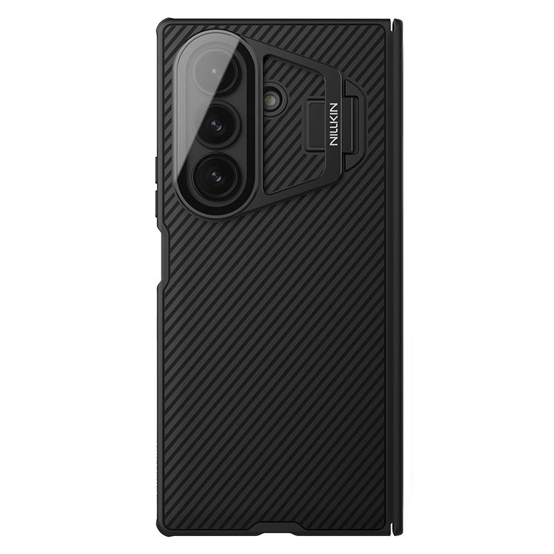 Samsung Galaxy Z Fold7 Nillkin Case, CamShield Prop Series, Hinge Protection, Camera Lens Glass Metal Stand - Black