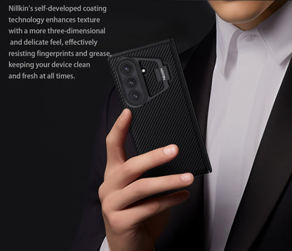 Samsung Galaxy Z Fold7 Nillkin Case, CamShield Prop Series, Hinge Protection, Camera Lens Glass Metal Stand - Black