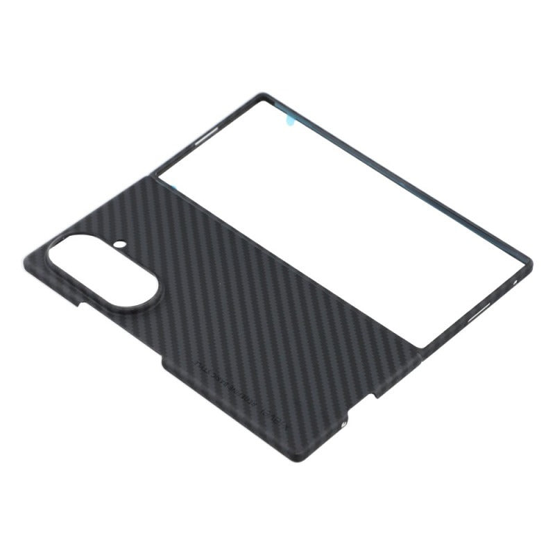 Samsung Galaxy Z Fold7 Carbon Case, X-level 0.6mm Thin Carbon Fiber Kevlar Case - Black