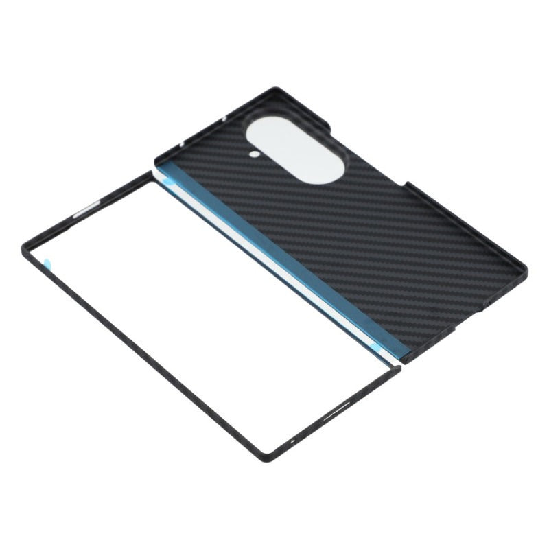 Samsung Galaxy Z Fold7 Carbon Case, X-level 0.6mm Thin Carbon Fiber Kevlar Case - Black